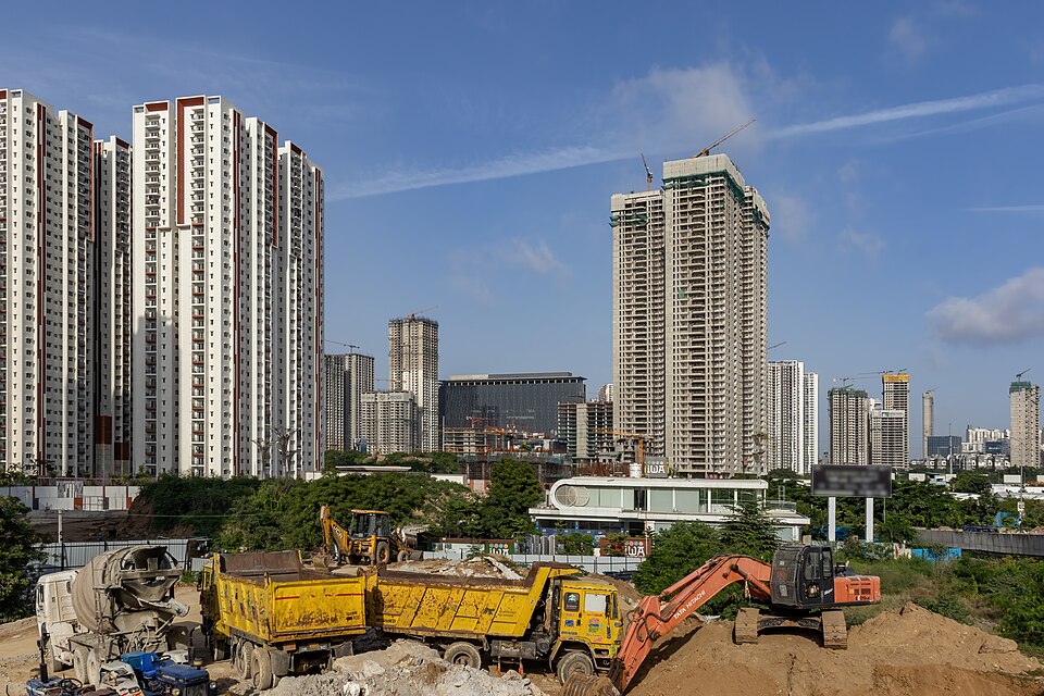 Hyderabad financial district skyline
