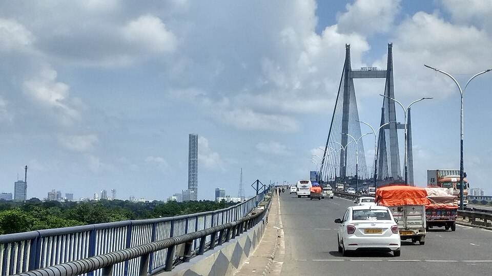 Kolkata skyline across the Hooghly River